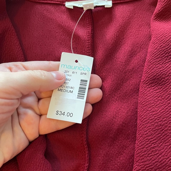 NWT Burgundy blazer - Picture 5 of 5